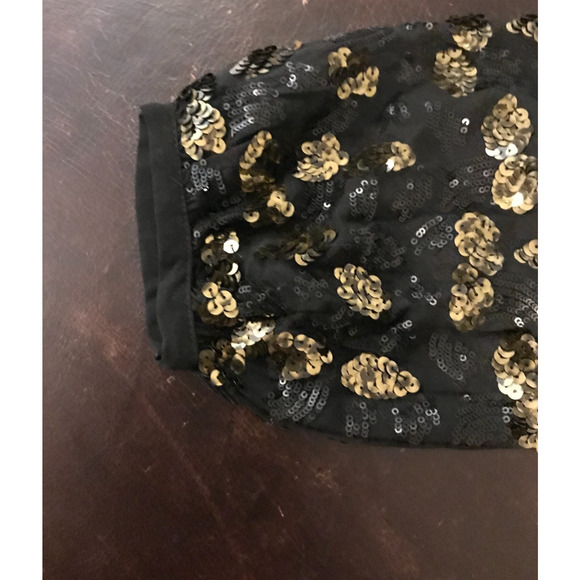 Anthropologie Neale Black Sequined Peplum Top - Size Extra Small - Picture 9 of 13